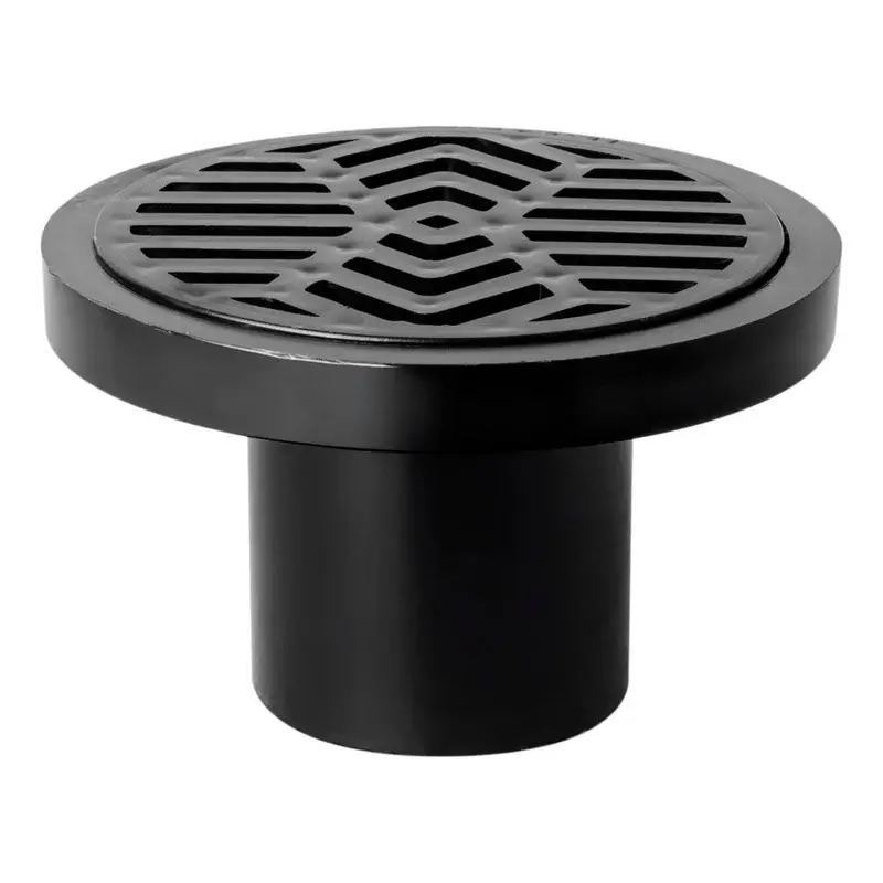 Rejilla De Piso Sifon 3x1.5 En Pvc Negra para Instalación en Techo