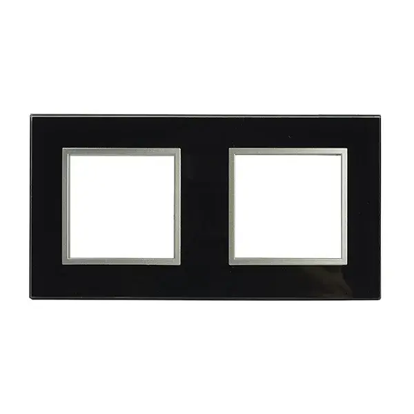 Kalia placa doble cristal negro