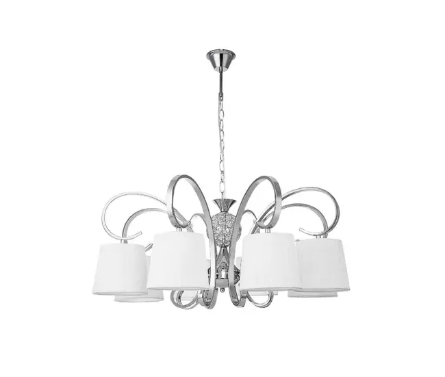 lampara de techo acero color cromo serie bogota 75cm