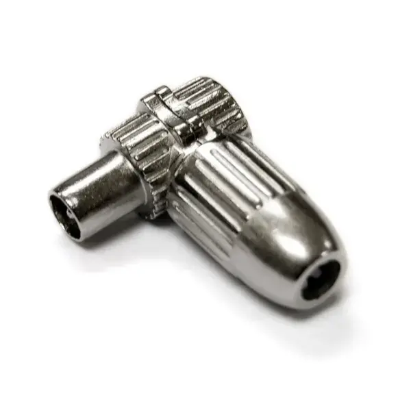 Conector coaxial angular