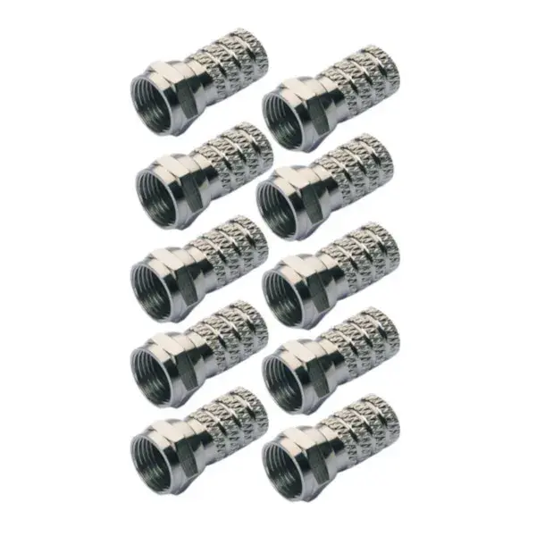 Conector para cable coaxial f-m rosca optex 10 uds