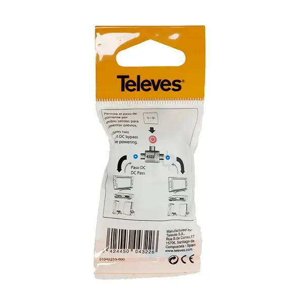 Clamshell repartidor cei 1h-2m+dc televes