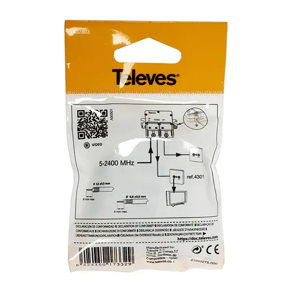 Clamshell repartidor 5 easyf 2d televes