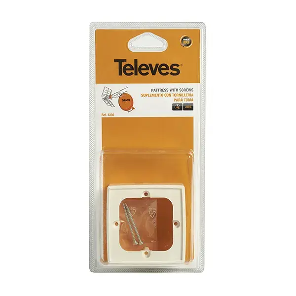 Zócalo blanco para montaje en superficie televes