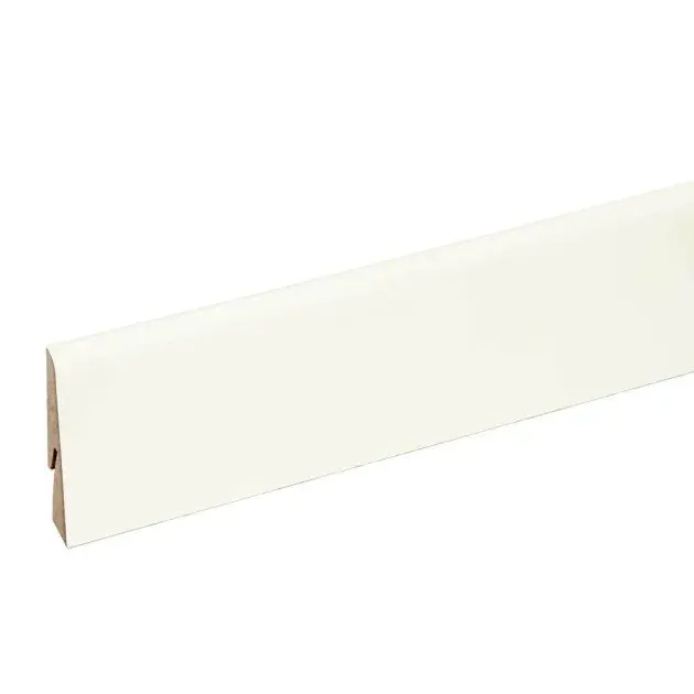 Rodapié ranurado blanco 225 x 8 x 1,5 cm
