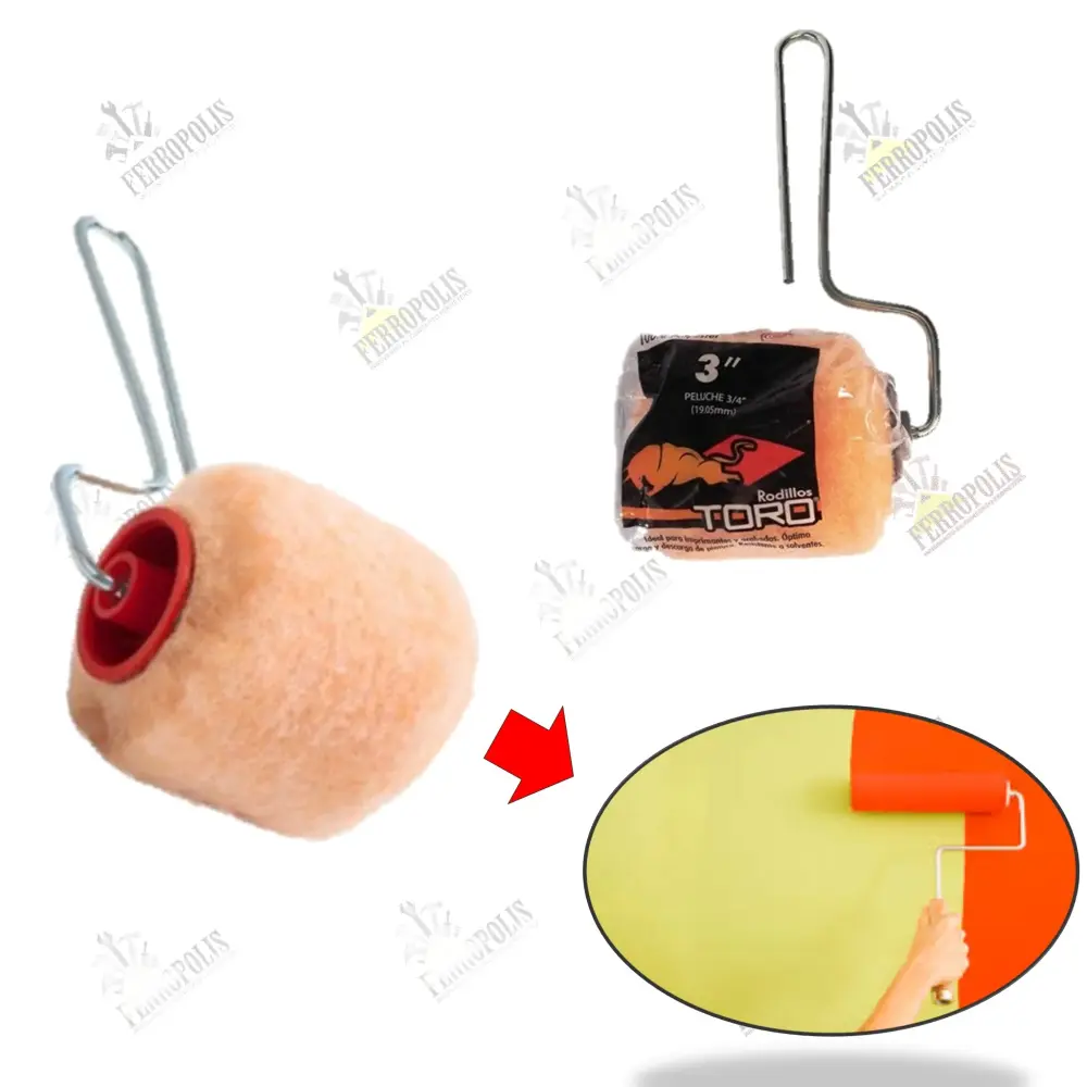 RODILLO PINTAR MELON 3" "TORO" con Mango Ergonómico