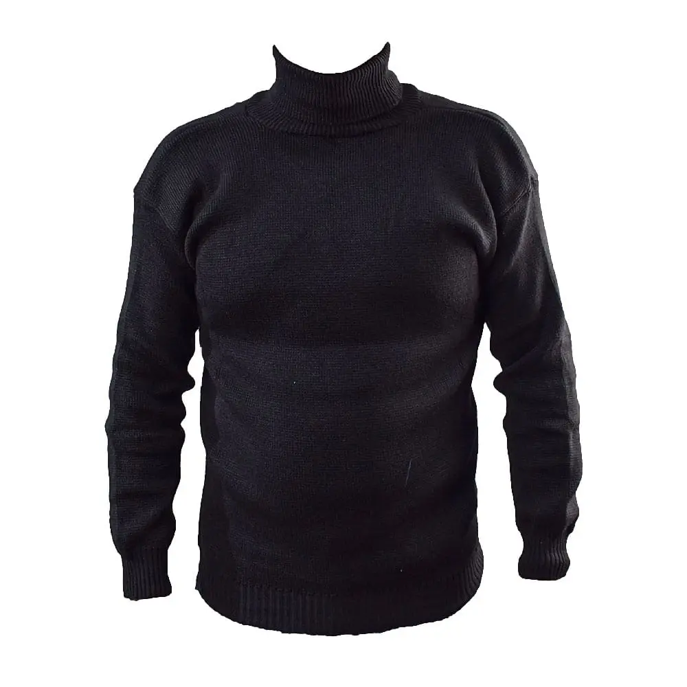 Chompa de Lana para trabajo Tipo Jorge Chavez Negro (EN 397 Certified)