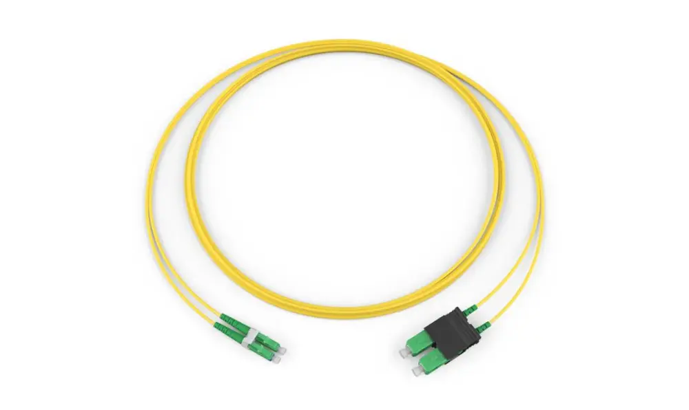3 Meters Standard LCAPC Duplex Zipcord Riser Yellow Jacket 186602G5120003M