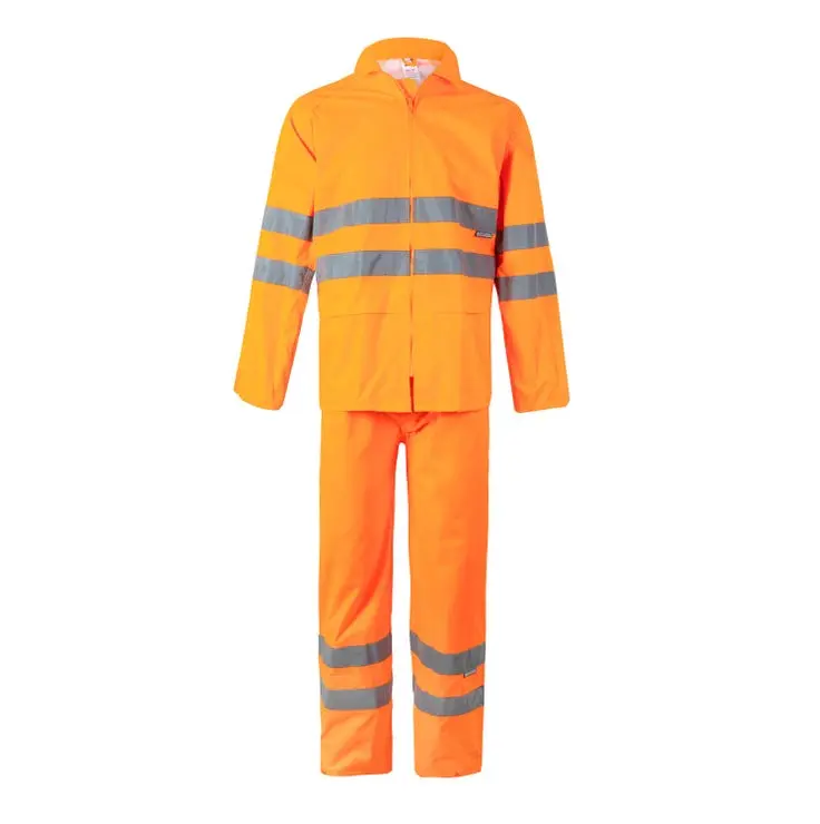 Traje lluvia av xl naranja flúor Talla L | Color Naranja