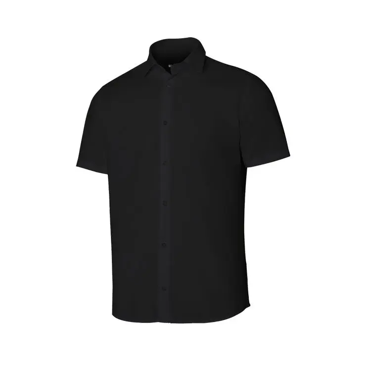 Velilla camisa mc hombre l negro Ajuste Ergonómico