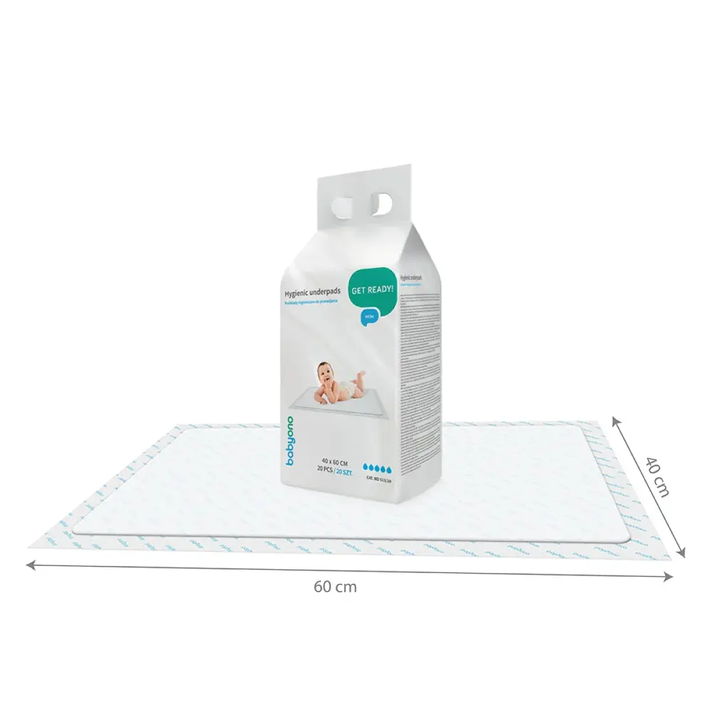 Babyono Cambiador desechable 40 x 60 cm pack 20 unid.