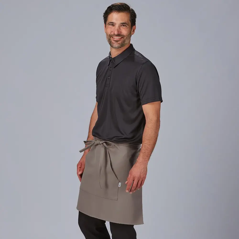 117100-598 - DELANTAL SIN PETO Y BOL 50X75 CM SARGA POLIÉSTER CENIZA