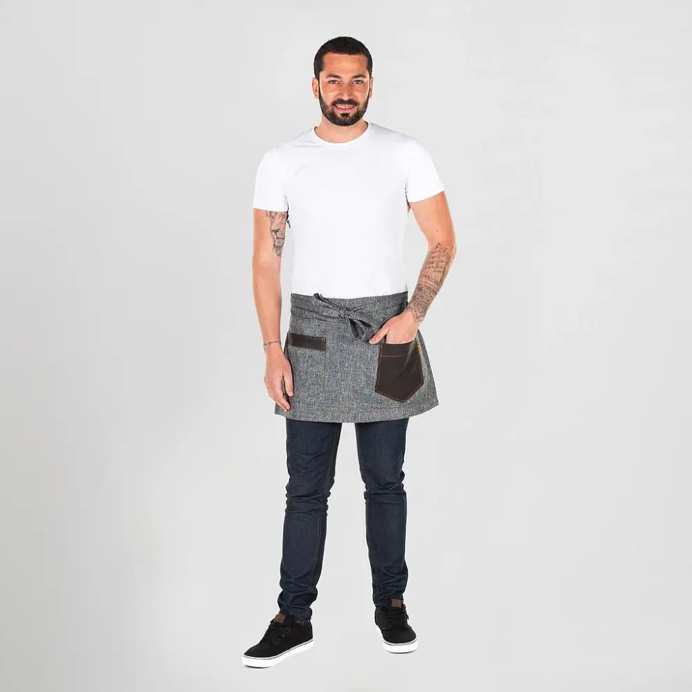 148400-139 - DELANTAL BREVE SINAI 38X65 CM GRIS MARENGO