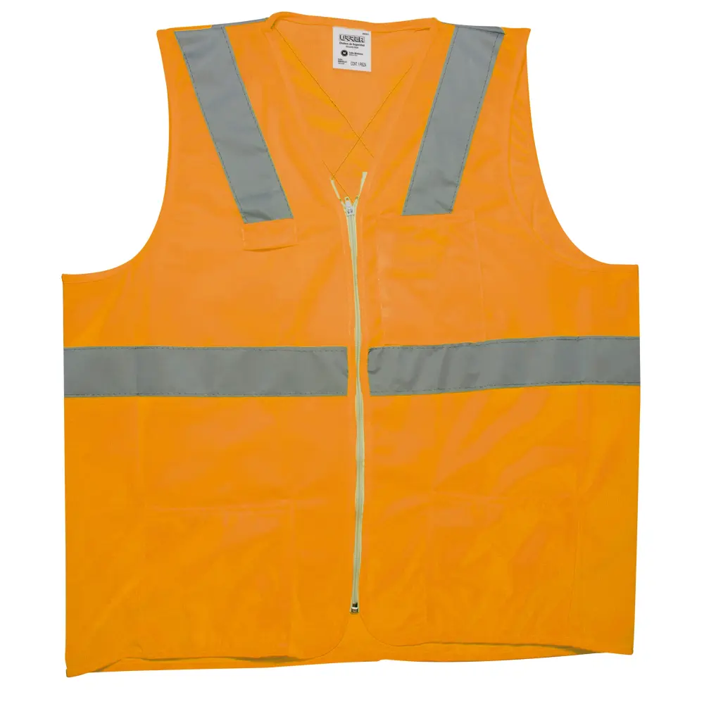 Chaleco de seguridad cerrado de alta visibilidad naranja M Urrea