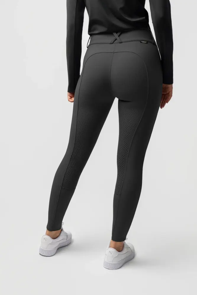 Grand Prix Pro Pantalones de montar térmicos con grip total para mujeres Ónix 38