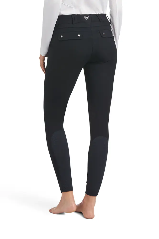Tri Factor pantalones de montar con refuerzo de rodilla para mujer Azabache 40 Long