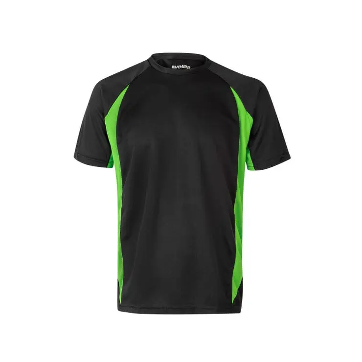 Velilla camiseta t‚cnica bicolor m negro/verde lima