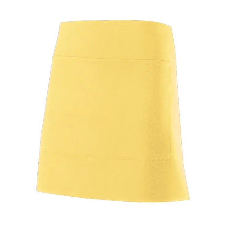 Velilla delantal 100% poliéster corto u amarillo nítido