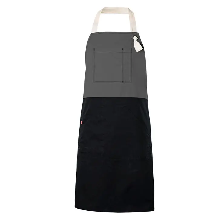 Velilla delantal bicolor peto u gris