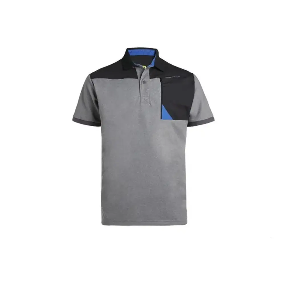 Polo de trabajo horten negro/gris jaspeado - talla xl North Ways