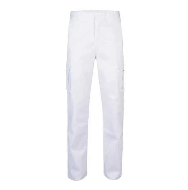 Pantalon multibolsillos velilla color blanco 54