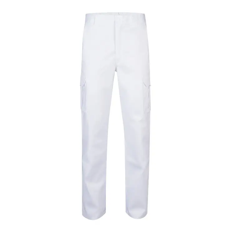 Pantalon multibolsillos velilla color blanco 50