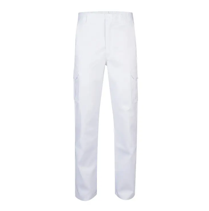 Pantalon multibolsillos velilla color blanco 48