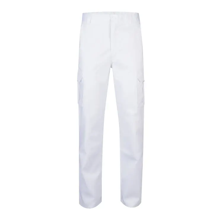 Pantalon multibolsillos velilla color blanco 38