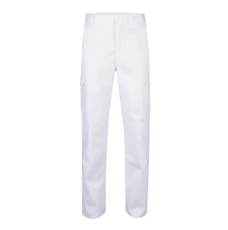 Pantalon multibolsillos velilla color blanco 44