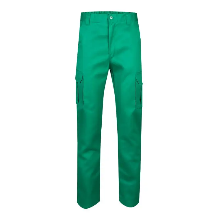 Pantalon multibolsillos velilla color verde 52