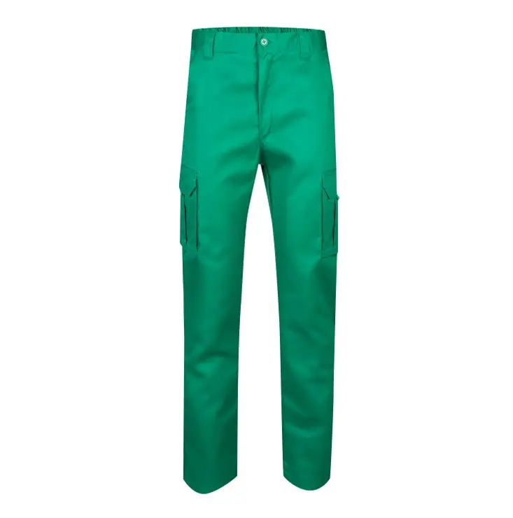 Pantalon multibolsillos velilla color verde 48