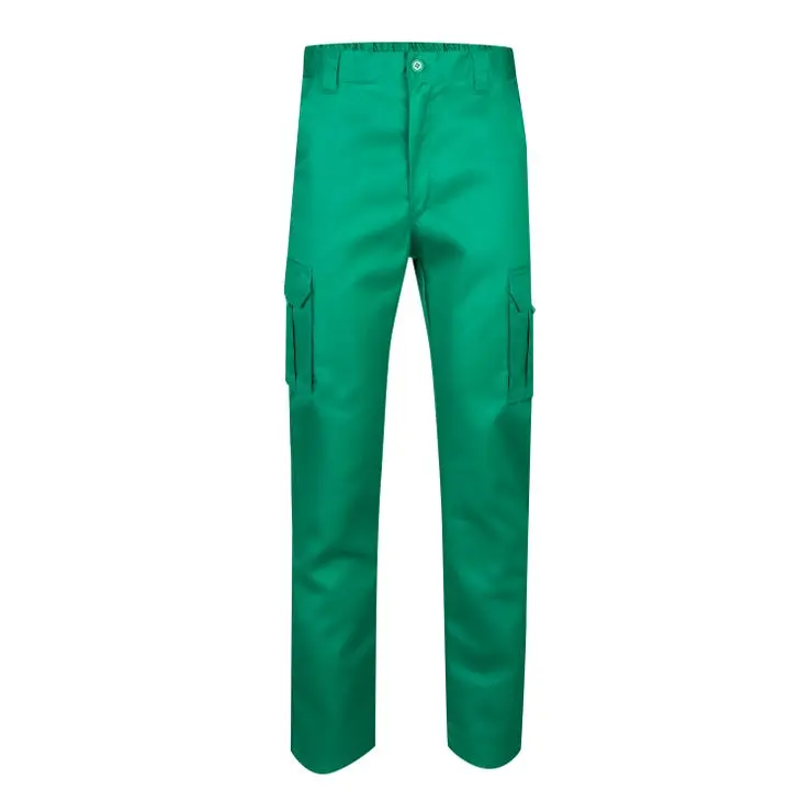 Pantalon multibolsillos velilla color verde 36