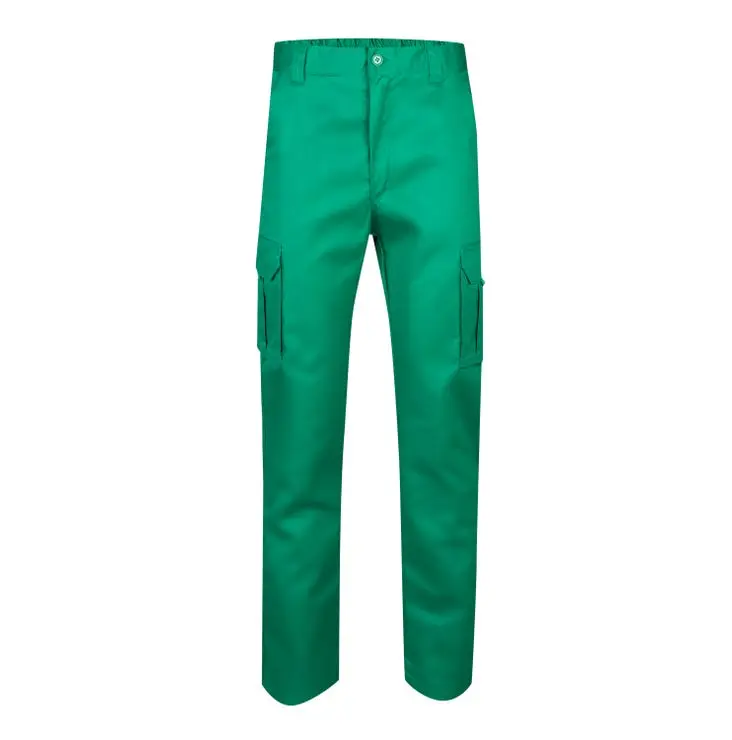 Pantalon multibolsillos velilla color verde 50