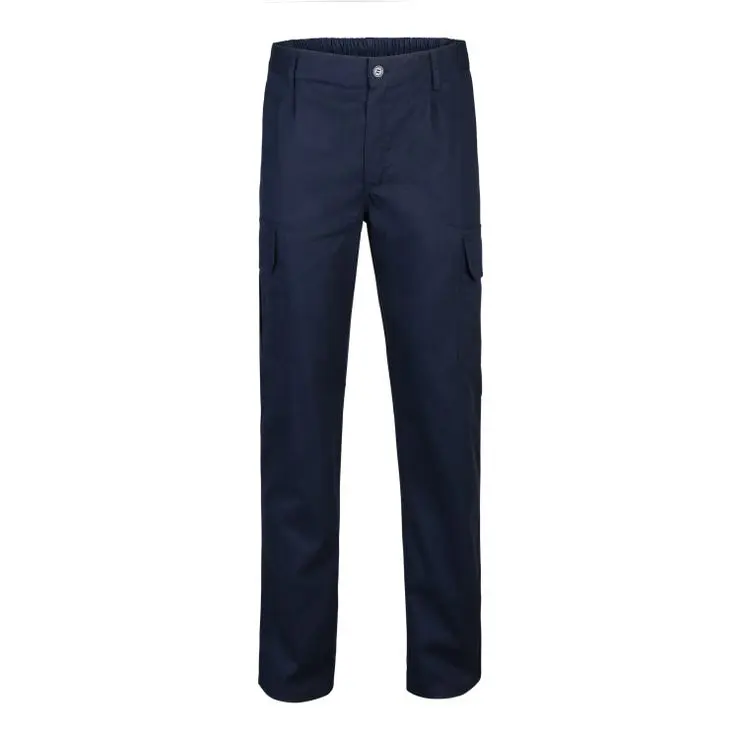Pantalon trabajo 100% aLGodon color azul navy velilla 38