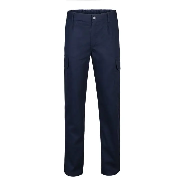 Pantalon trabajo 100% aLGodon color azul navy velilla 50
