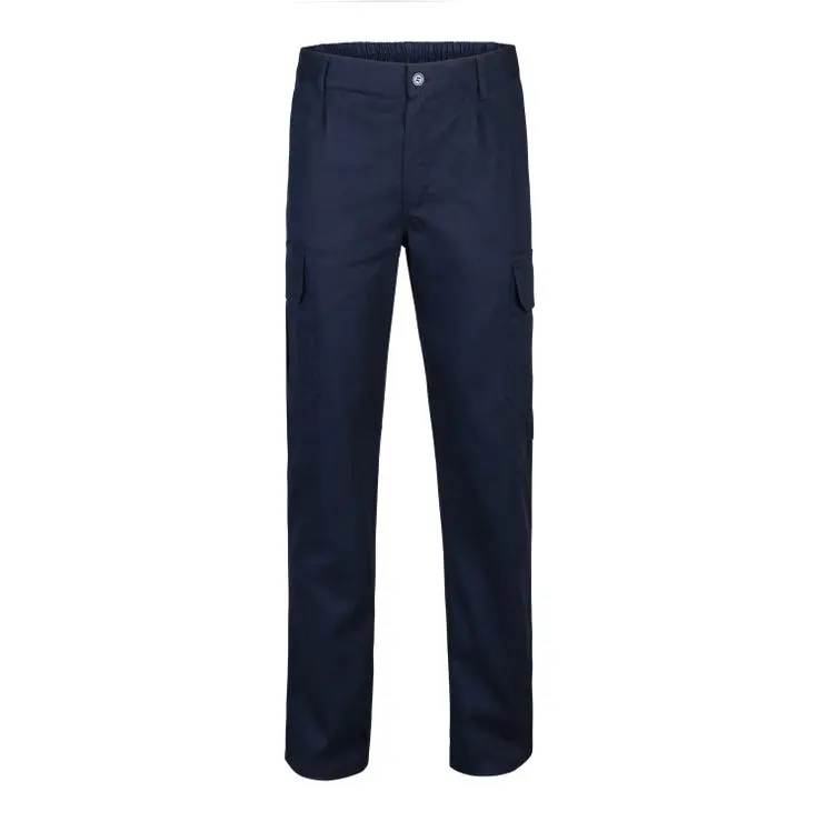 Pantalon trabajo 100% aLGodon color azul navy velilla 46