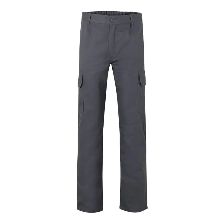 Pantalon trabajo 100% aLGodon color gris velilla 46