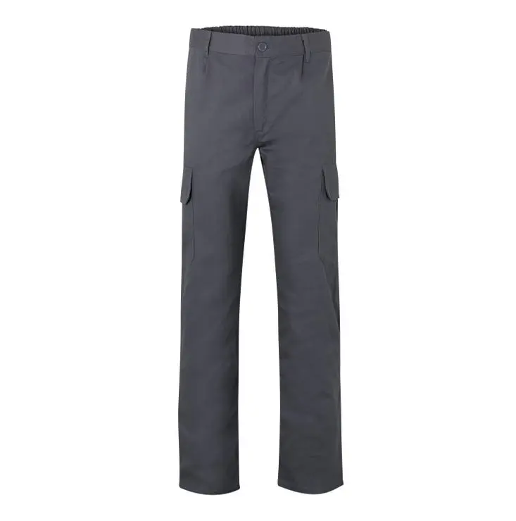 Pantalon trabajo 100% aLGodon color gris velilla 50