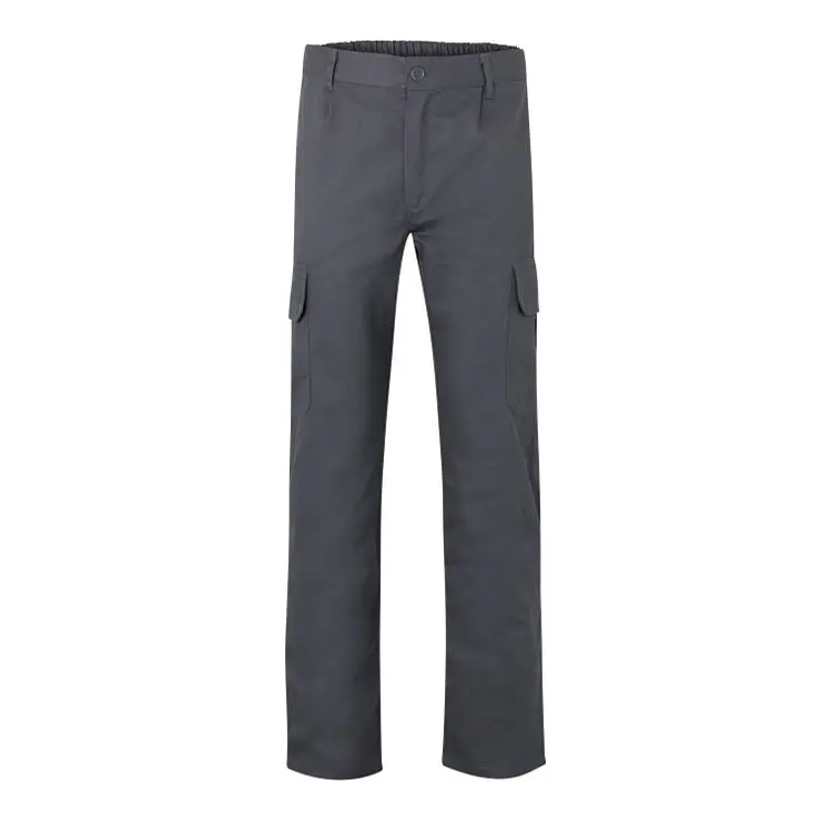 Pantalon trabajo 100% aLGodon color gris velilla 36