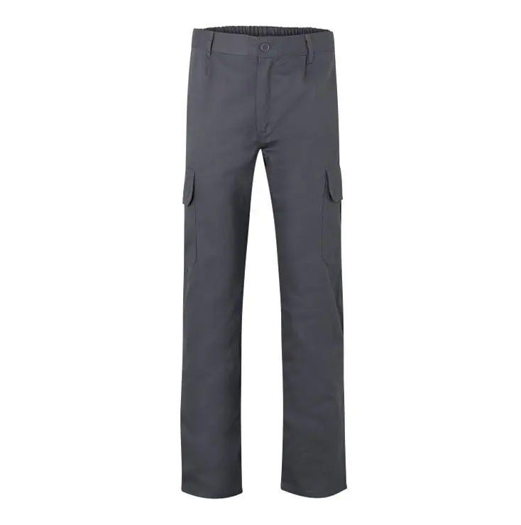 Pantalon trabajo 100% aLGodon color gris velilla 48