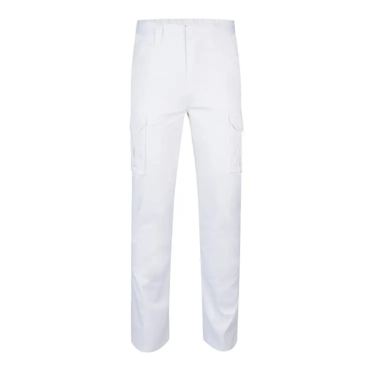 Pantalon de trabajo stretch velilla color blanco 64