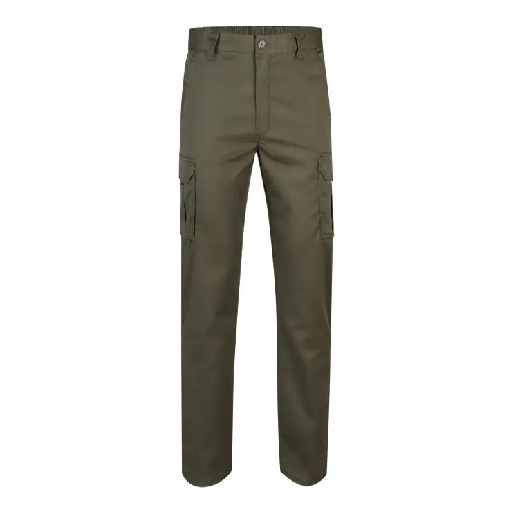 Pantalon de trabajo stretch velilla color verde caza 62