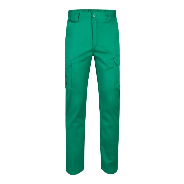 Pantalon de trabajo stretch velilla color verde 40