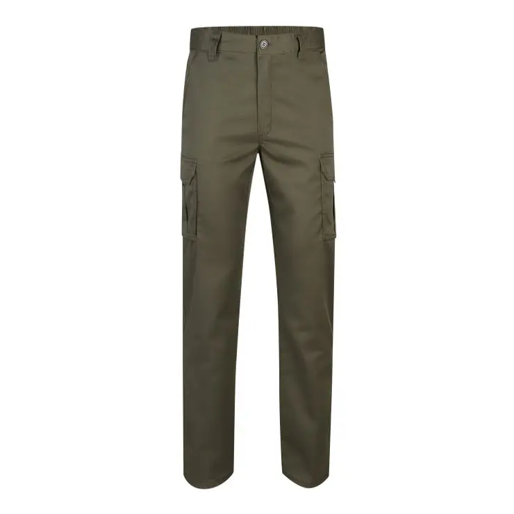 Pantalon de trabajo stretch velilla color verde caza 34