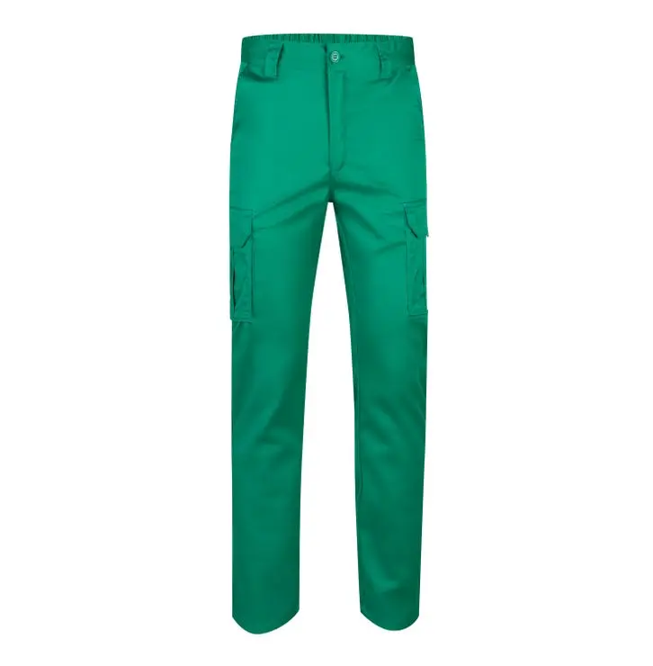 Pantalon de trabajo stretch velilla color verde 62