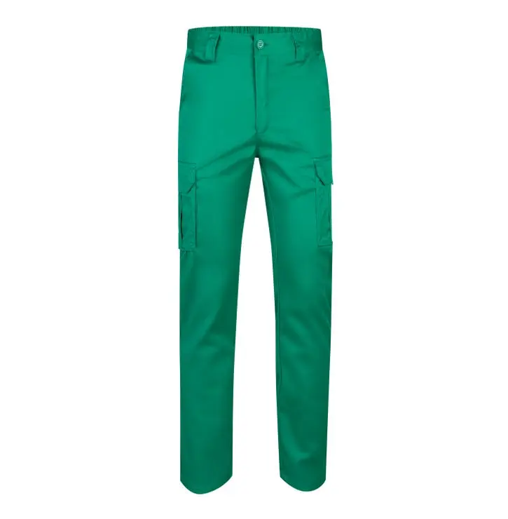 Pantalon de trabajo stretch velilla color verde 64