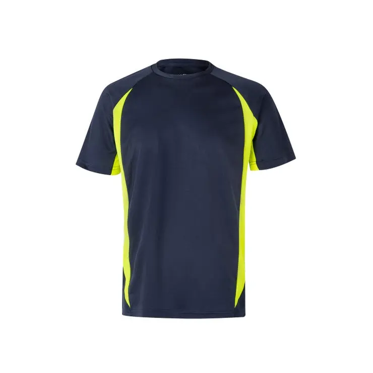 Velilla camiseta t‚cnica bicolor m azul navy/amarillo fl£or