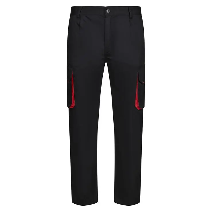 Velilla pantalon bicolor 36 negro/rojo