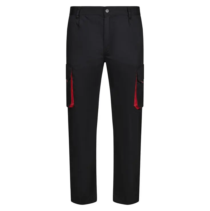 Velilla pantalon bicolor 44 negro/rojo