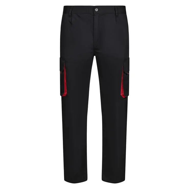 Velilla pantalon bicolor 34 negro/rojo
